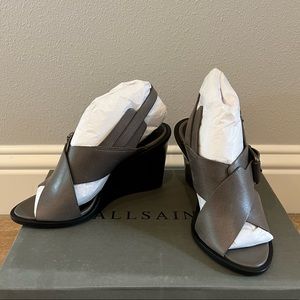 Brand new in box All Saints wedge sandal US5 EU 36